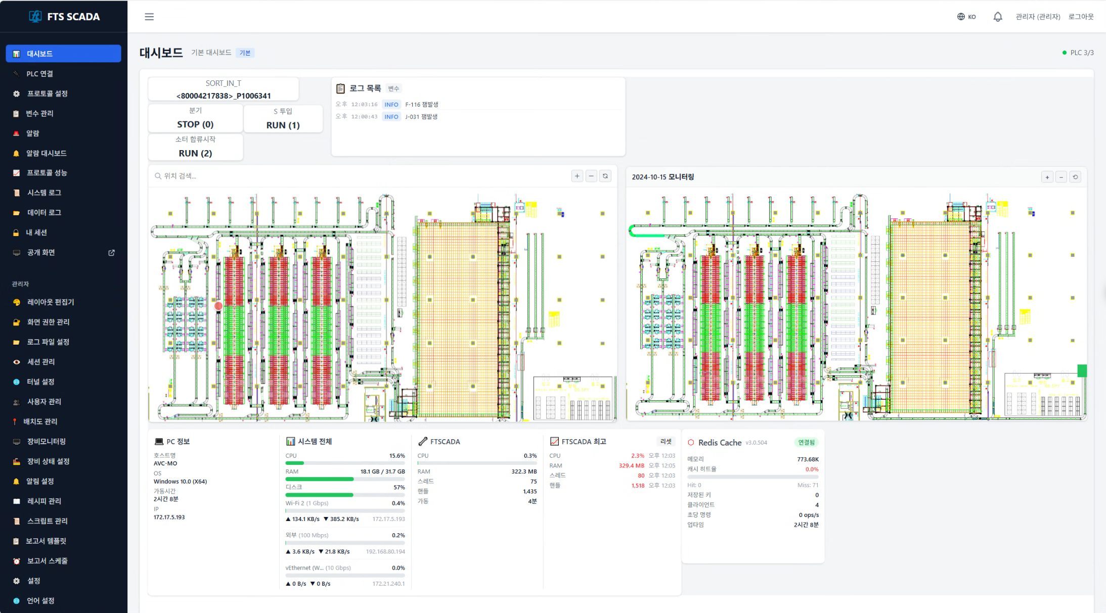 실시간 대시보드